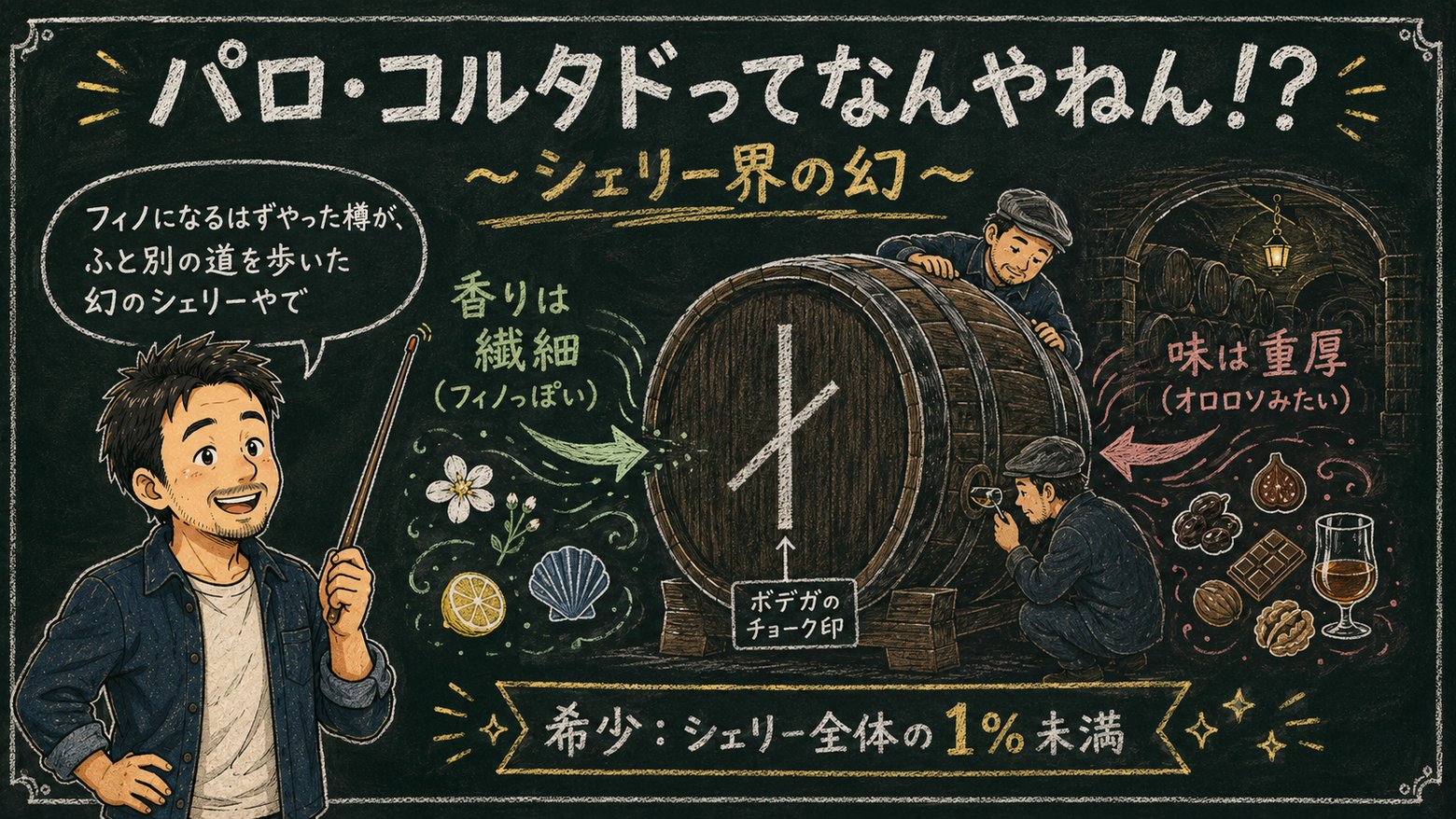 パロ・コルタド〜シェリー界の幻〜の解説図