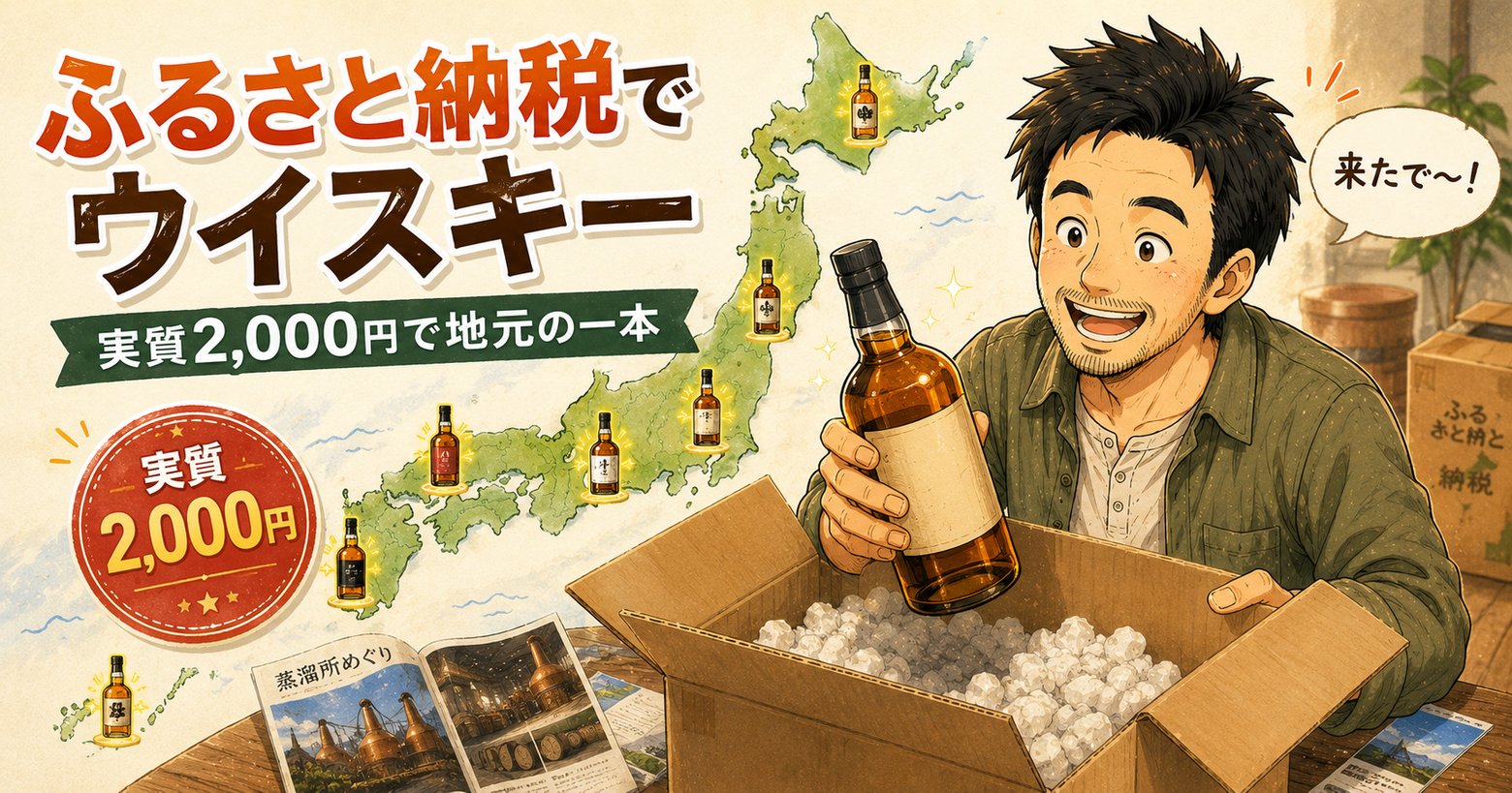 ふるさと納税でウイスキーのアイキャッチ