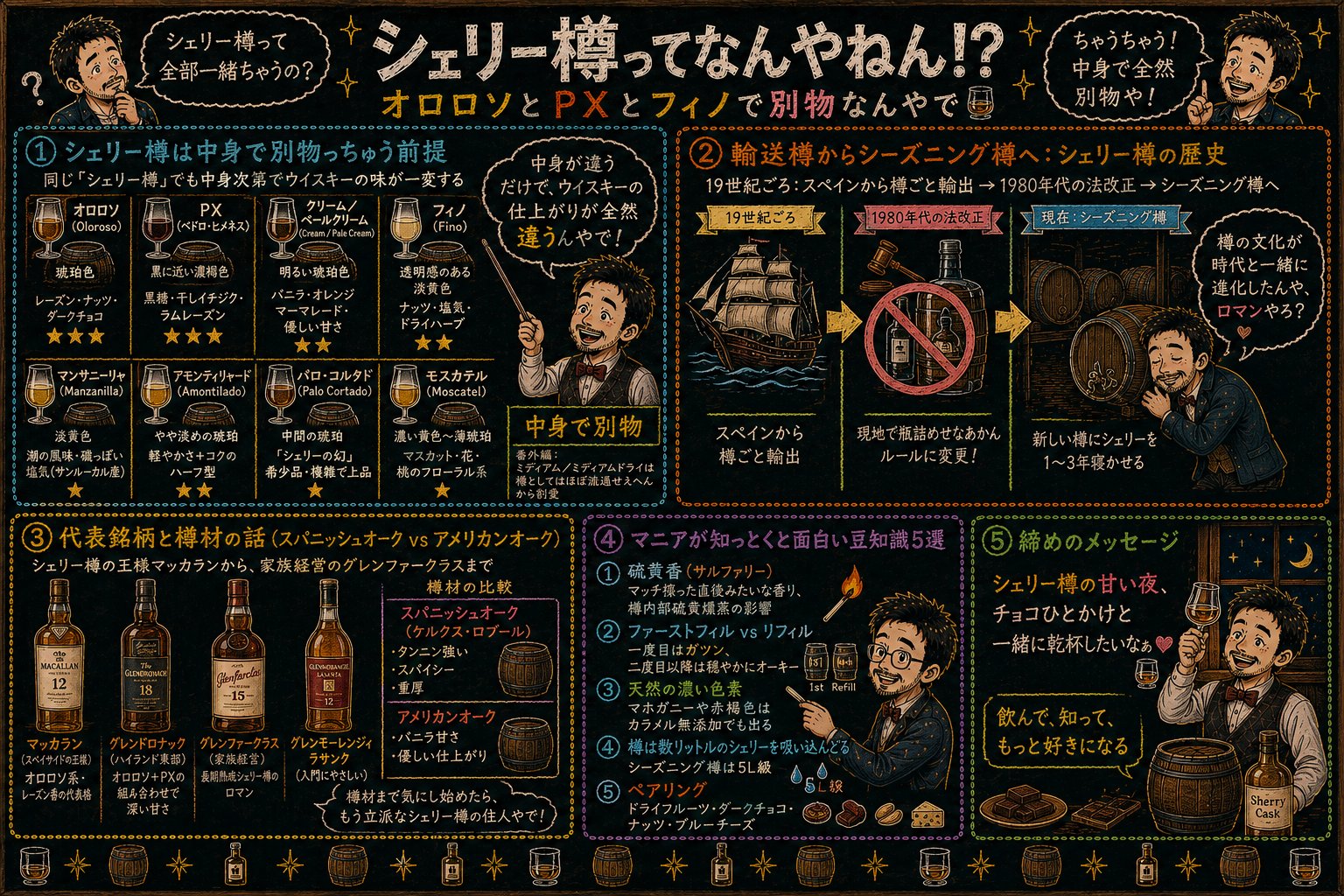 「シェリー樽」の解説図