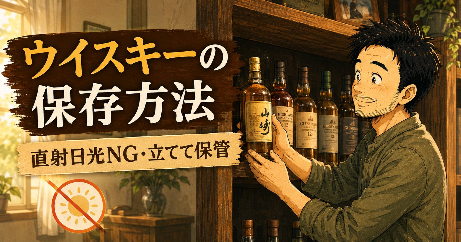 ウイスキーの保存方法のアイキャッチ