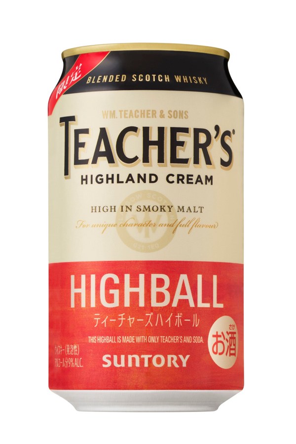 ティーチャーズ ハイボール缶 350ml 9% のパッケージ