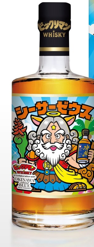 ビックリマン WHISKY OKINAWA ISLAND BLUE ぷっくり シーサーゼウス