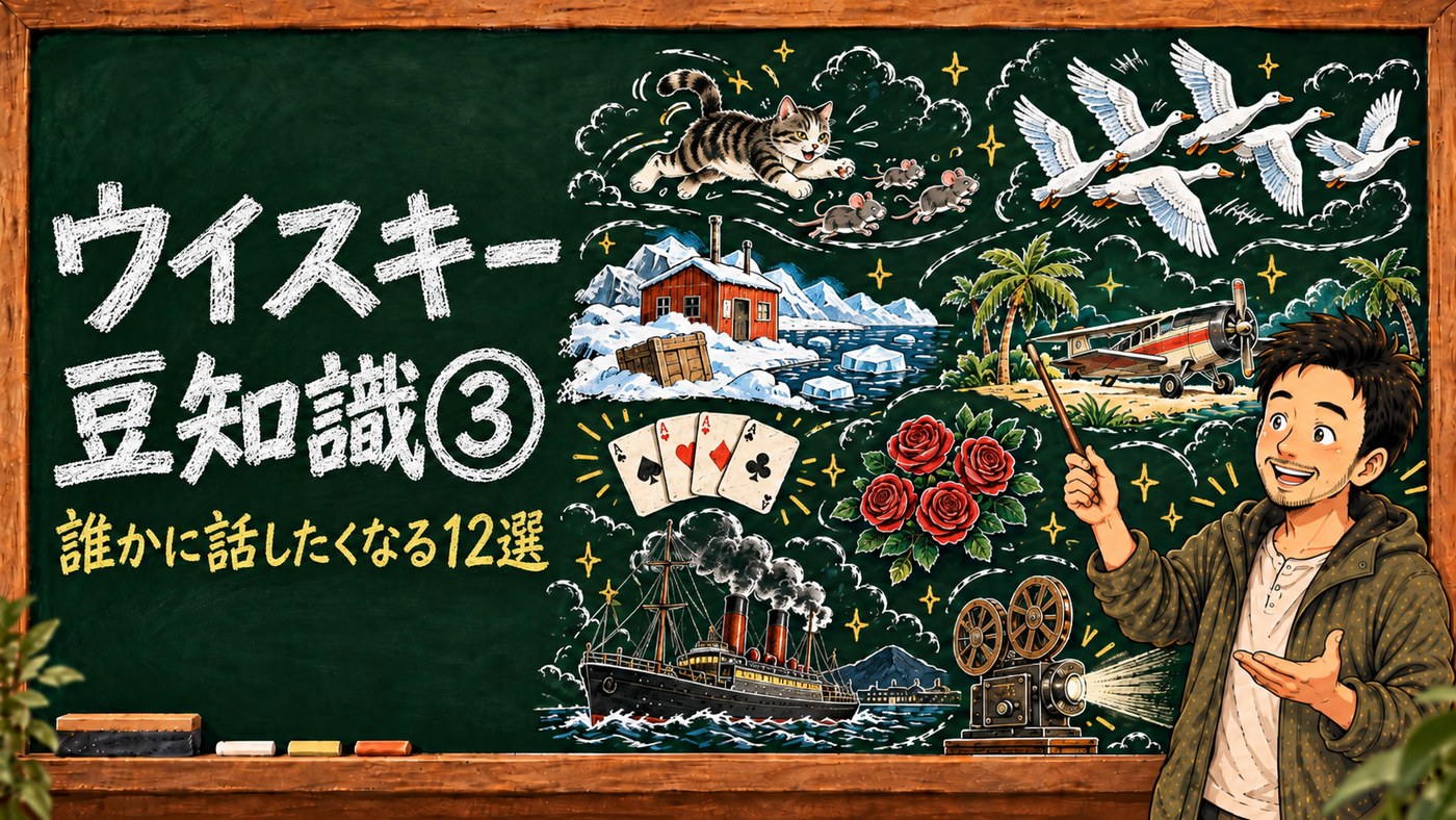 ウイスキー豆知識③ 誰かに話したくなる12選（黒板の絵）
